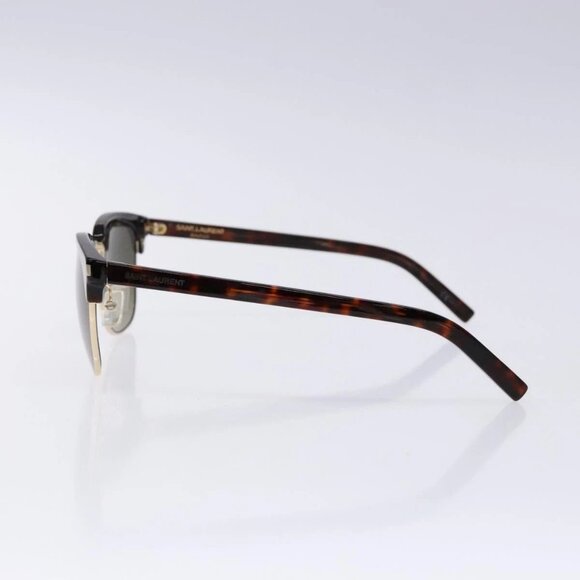 SAINT LAURENT Sunglasses Plastic Brown Auth main image 11